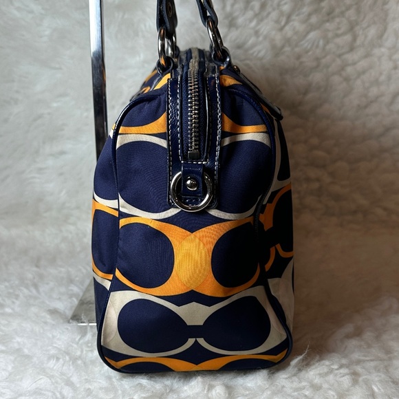 COACH 2013 Linear Stripe Bag nylon 25184 - Picture 4 of 12